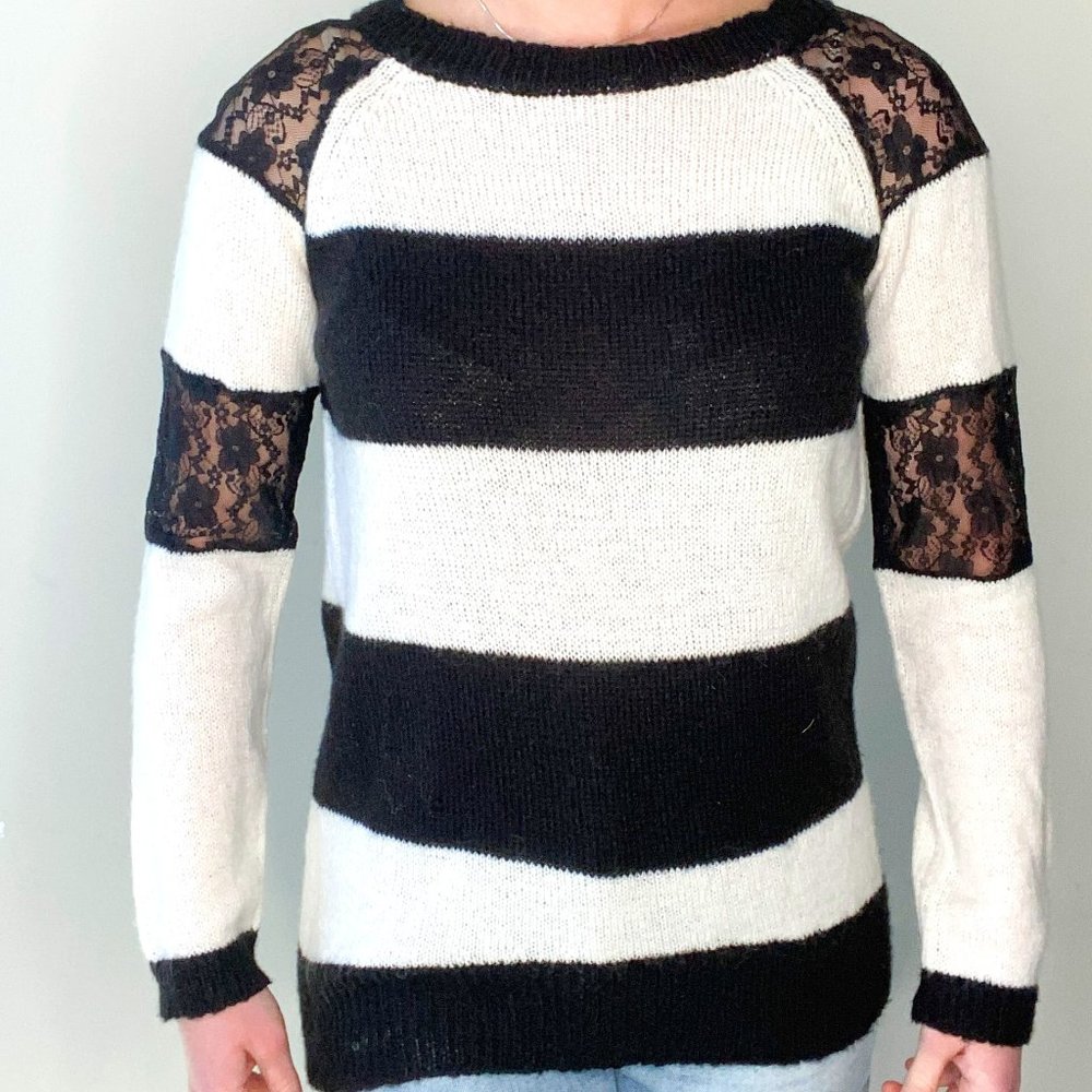 Black and White Sweater